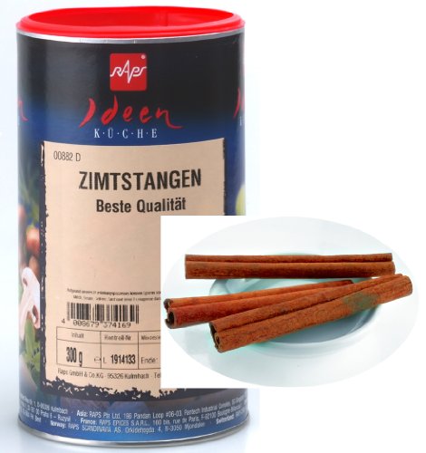 1a RAPS Gewürze 1000882-002 ZIMTSTANGEN --- Dose 300g von RAPS Rohgewürze