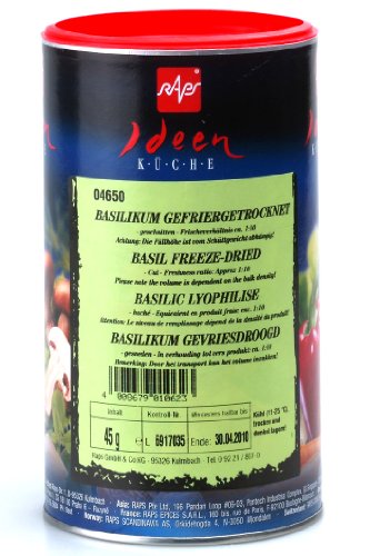 1a RAPS Gewürze - GTK BASILIKUM geschnitten --- Dose 45g --- gefriergetrocknet 1004650-001 1a RAPS Gewürze - GTK BASILIKUM geschnitten --- Dose 45g --- gefriergetrocknet 1004650-001 von RAPS Rohgewürze