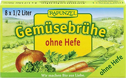 Broth-Gemüsewürfel ohne Hefegehalt (hellgrün) BIO 8x10g - Rapunzel von Rapunzel