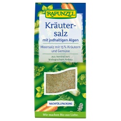 Jodiertes Kräutersalz im Nachfüllbeutel Jodiertes Kräutersalz im Nachfüllbeutel von RAPUNZEL