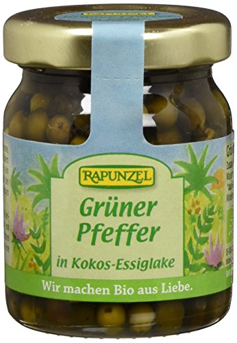 RAPUNZEL Grüner Pfeffer in Kokosessiglake, 3er Pack (3 x 60 g) - Bio von Rapunzel