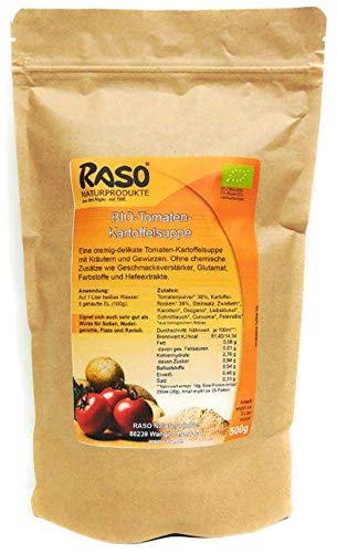 Bio Tomaten Kartoffel Suppe 500g Instant Suppe Tomaten Kartoffel Creme Suppe von RASO Naturprodukte