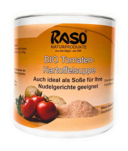 Bio Tomaten Kartoffel Suppe 250g Instant Suppe Tomaten Kartoffel Creme Suppe Pulver von RASO Naturprodukte Allgäu Bio Tomaten Kartoffel Suppe 250g Instant Suppe Tomaten Kartoffel Creme Suppe Pulver von RASO Naturprodukte Allgäu von RASO Naturprodukte