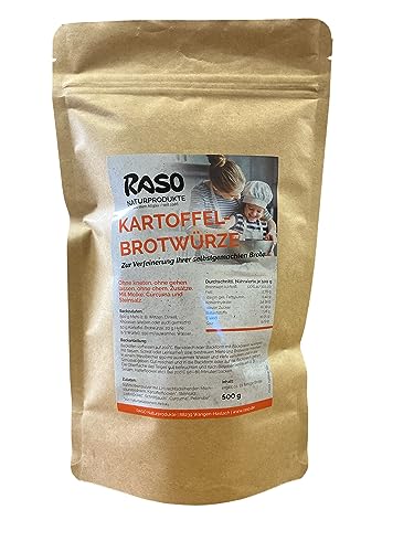 Brotgewürz für Kartoffelbrot - Bauernbrot 500g BASISCH - Brot Gewürze - Gewürzmischung für Brot 100% natürlich von RASO Naturprodukte