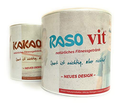 DAS ORIGINAL RASO Fitnesspaket Molkepulver Kakao 300g und RasoVit 400g von RASO Naturprodukte
