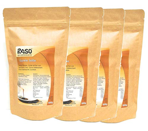 Dunkle Soße - Cremige Soße 4x 600g von RASO Naturprodukte