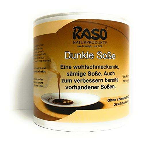 Dunkle Soße - Cremige Soße (1x 300g Dose) - Einfach und schnell zubereitet von RASO Naturprodukte von RASO Naturprodukte