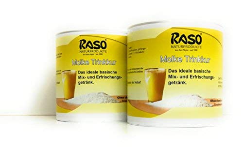 Molkepulver natur 2 x 300g Molkepulver natur von RASO - Molke ohne Geschmacksverstärker, reines Molkepulver ohne Zusätze - Molkepulver neutral von RASO Naturprodukte