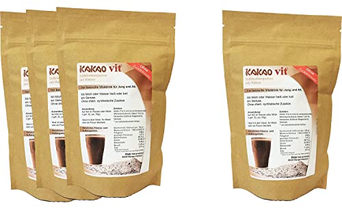 Molke-Kakao Shakes 3 + 1 GRATIS - HOCHWERTIGE 4 x 500g Molkenpulver Kakao Geschmack ohne Zuckerzusatz von RASO Naturprodukte