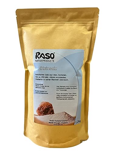 Speisesalz - Steinsalz - Natürliches Salz aus dem Zechstein 1,2 Kg Speisesalz - Steinsalz - Natürliches Salz aus dem Zechstein 1,2 Kg von RASO Naturprodukte
