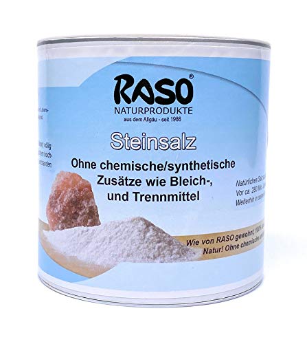 Speisesalz - Steinsalz - Natürliches Salz aus dem Zechstein (1x 600g Dose) von RASO Naturprodukte von RASO Naturprodukte