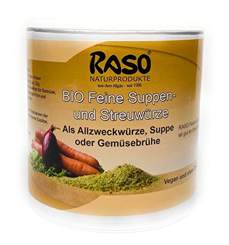 Suppe Gemüsebrühe BIO 300g RASO Gekörnte Brühe EXTRA FEIN - BASICHES LEBENSMITTEL - Suppen und Streuwürze von RASO Naturprodukte