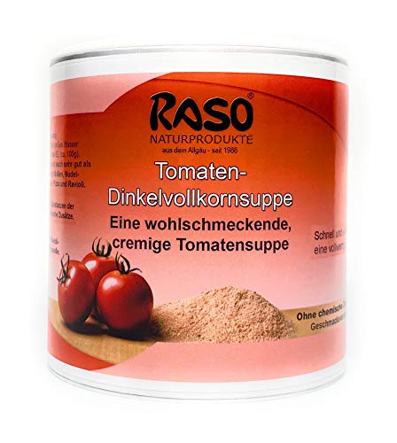 RASO Naturprodukte -Tomatensuppe - (1x 300g Dose) - ohne Hefeextrakt, ohne Geschmacksverstärker von RASO Naturprodukte