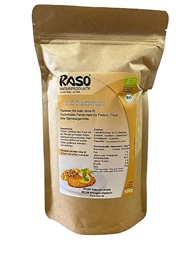 Panieren ohne Ei vegan Paniermehl bio 500g- GRATIS VERSAND | Panierteig ohne Ei | Paniermehl Ersatz | Paniermehl ohne Ei | Paniermehl ohne Gluten | Paniermehl glutenfrei von RASO