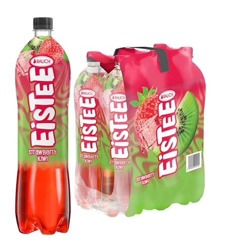 Rauch Eistee Strawberry Kiwi | Erfrischender Früchtetee mit Fruchtsaft | Vegan zertifiziert | Perfekte Erfrischung für jede Gelegenheit | Durstlöscher mit Genuss | 6 x 1,50l Rauch Eistee Strawberry Kiwi | Erfrischender Früchtetee mit Fruchtsaft | Vegan zertifiziert | Perfekte Erfrischung für jede Gelegenheit | Durstlöscher mit Genuss | 6 x 1,50l von RAUCH Eistee