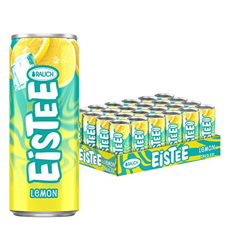 Rauch Eistee Lemon | Faszinierender Eis Tee mit Hagebutte | belebender Zitronen Geschmack | idealer Durstlöscher | erfrischendes Teegetränk | 24x 330ml Dosen Rauch Eistee Lemon | Faszinierender Eis Tee mit Hagebutte | belebender Zitronen Geschmack | idealer Durstlöscher | erfrischendes Teegetränk | 24x 330ml Dosen von RAUCH Eistee