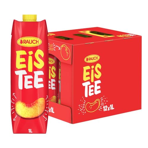 Rauch Eistee Peach | Erfrischender Durstlöscher aus Schwarztee und Hagebutte | ideal für Tee Trinker | natürlicher Peachgeschmack | 12x 1 Liter Tetra Prisma Rauch Eistee Peach | Erfrischender Durstlöscher aus Schwarztee und Hagebutte | ideal für Tee Trinker | natürlicher Peachgeschmack | 12x 1 Liter Tetra Prisma von RAUCH Eistee