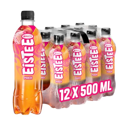 Rauch Eistee Peach | Erfrischendster Durstlöscher mit authentischem Pfirsch Geschmack | Ideal für Teetrinker | Aus Schwarztee und Hagebutte | 12x 500ml PET Flasche Rauch Eistee Peach | Erfrischendster Durstlöscher mit authentischem Pfirsch Geschmack | Ideal für Teetrinker | Aus Schwarztee und Hagebutte | 12x 500ml PET Flasche von RAUCH Eistee