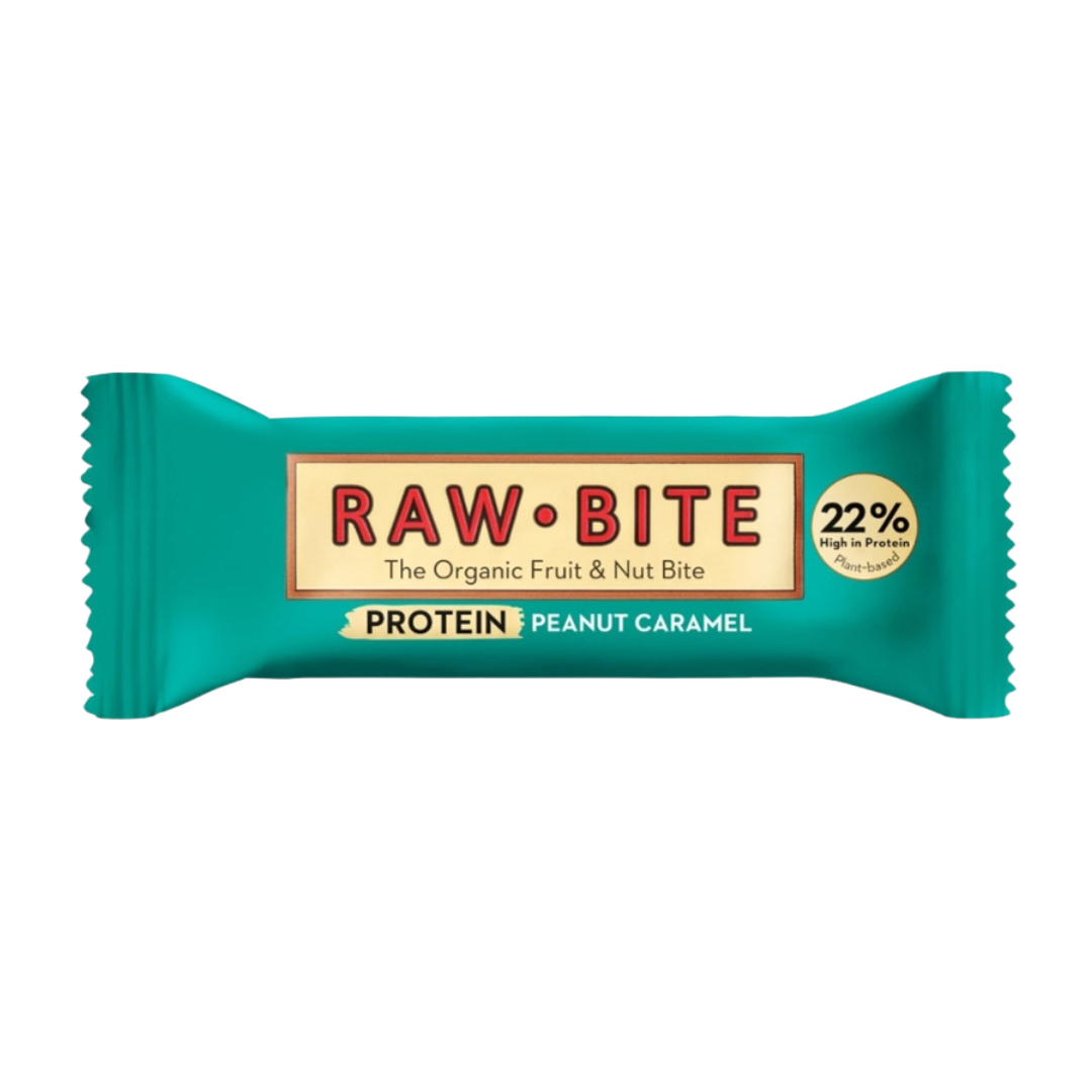 Bio Protein Peanut Caramel Riegel Bio Protein Peanut Caramel Riegel von RAW BITE