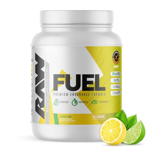 Raw Endurance Fuel - Carb + Elektrolyt Premium Endurance Formel - Lemon Lime von RAW