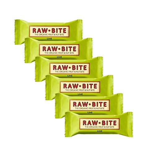Raw Bite - Lime Riegel - Frucht-Nussriegel mit Limette, Ingwer und Chili, Größe:6 x 50 g Raw Bite - Lime Riegel - Frucht-Nussriegel mit Limette, Ingwer und Chili, Größe:6 x 50 g von RAWBITE