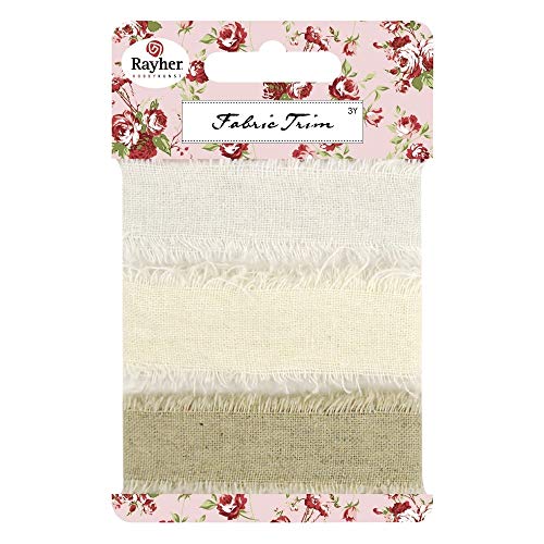 RAYHER - Leinen-Bänderkarte natur, 93x2cm, sortiert, SB-Btl 3Stück RAYHER - Leinen-Bänderkarte natur, 93x2cm, sortiert, SB-Btl 3Stück von Rayher