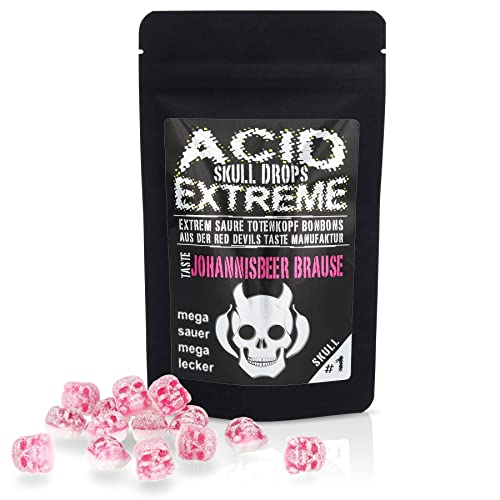 RED DEVILS TASTE ACID SKULL DROPS EXTREME - EXTRA SAURE - JOHANNISBEER BRAUSE von RED DEVILS TASTE