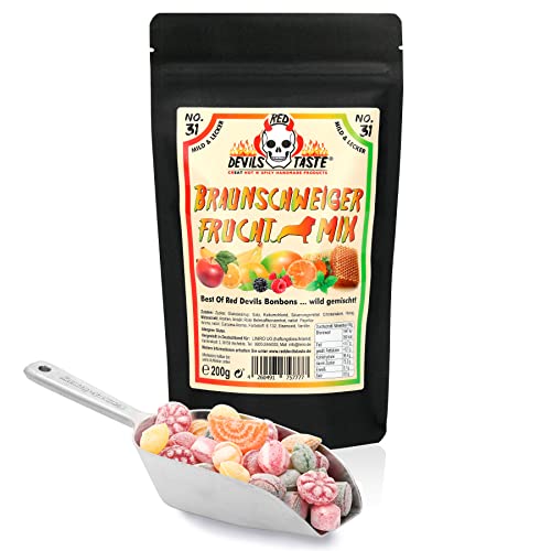 Braunschweiger Frucht Mix Bonbons wild gemischt - nicht scharf - Hotskala: 0 - RED DEVILS TASTE von RED DEVILS TASTE