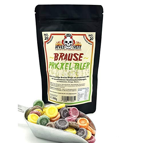 Brause Prickel Taler lecker fruchtig brausige Bons - mild-200g - Red Devils Taste Kids Bonbon von RED DEVILS TASTE