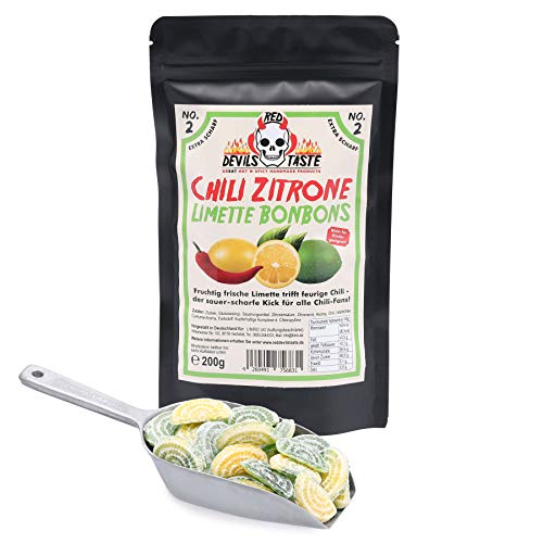Chili Zitrone Limette Bonbon - extra scharf !!! 200g von RED DEVILS TASTE