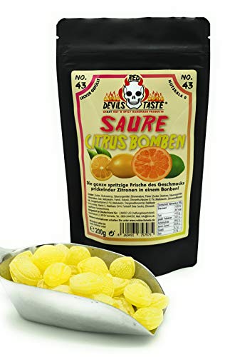 Saure Citrus Bomben - sauer - 200g - Hotskala: 0 - RED DEVILS TASTE von RED DEVILS TASTE