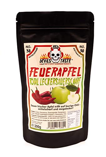 Saurer Chili Apfel Bonbon - Total lecker sauerscharf - Hotskala: 4 - RED DEVILS TASTE - 200g von RED DEVILS TASTE