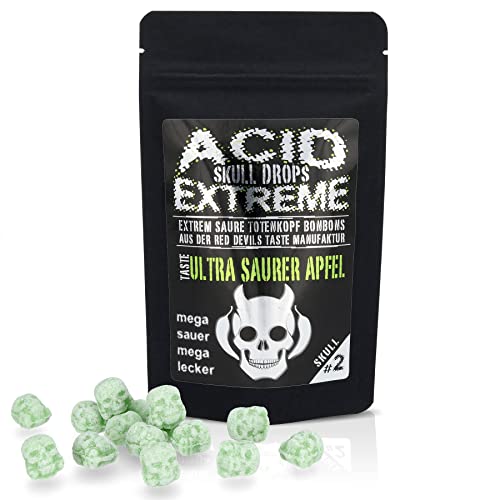 RED DEVILS TASTE ULTRA SAURERE APFELBONBONS - ACID SKULL EXTREME von RED DEVILS TASTE