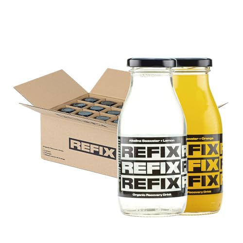 REFIX Orange und Zitrone 24 Mix Packung - Organic Recovery Drink von REFIX