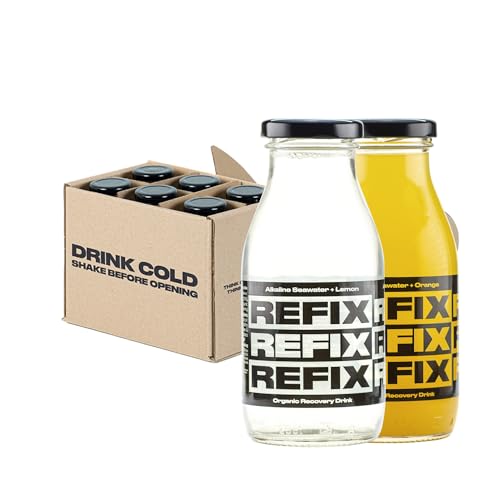 REFIX Orange und Zitrone 6 Mix Packung - Organic Recovery Drink von REFIX