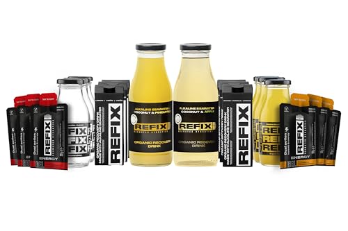 REFIX Probierpaket - Bio-Getränk zur extremen Flüssigkeitszufuhr. 237 ml, 355 ml, 473 ml, 946 ml REFIX Probierpaket - Bio-Getränk zur extremen Flüssigkeitszufuhr. 237 ml, 355 ml, 473 ml, 946 ml von REFIX