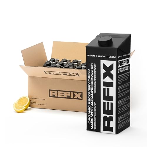 REFIX Zitrone 24 Tetrapak - Organic Recovery Drink von REFIX