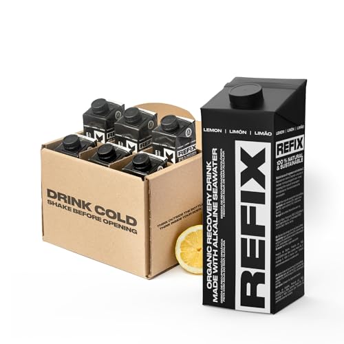 REFIX Zitrone 6 Tetrapak - Organic Recovery Drink von REFIX