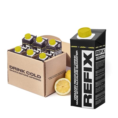 REFIX Zitrone 6 Tetrapak - Organic Recovery Drink von REFIX