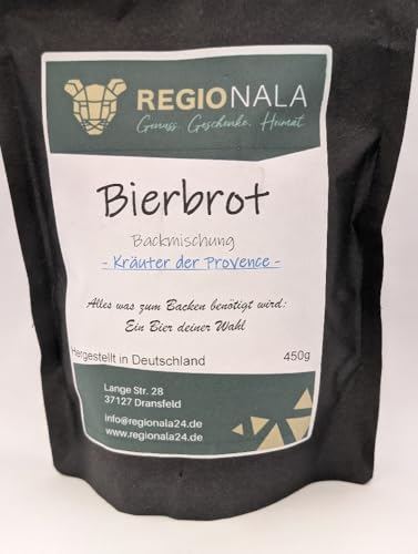 REGIONALA24 - Bierbrotmischung Weizen - Kräuter der Provence - Grillbrot zum Grillen Männergeschenk Bier Bierbrot Backmischung REGIONALA24 - Bierbrotmischung Weizen - Kräuter der Provence - Grillbrot zum Grillen Männergeschenk Bier Bierbrot Backmischung von REGIONALA