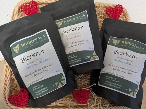 REGIONALA24 - Bierbrotmischung Weizen Trio 3 Sorten Paket 3er Pack Handmade Manufaktur Grillbrot Bierbrot Bier Brot REGIONALA24 - Bierbrotmischung Weizen Trio 3 Sorten Paket 3er Pack Handmade Manufaktur Grillbrot Bierbrot Bier Brot von REGIONALA
