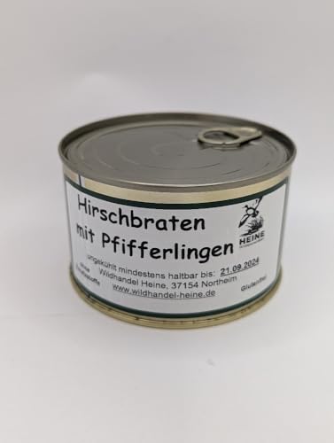 REGIONALA24 - Hirschbraten mit Pfifferlingen 400g Gericht Handmade Manufaktur Wildgericht Hirsch Wild REGIONALA24 - Hirschbraten mit Pfifferlingen 400g Gericht Handmade Manufaktur Wildgericht Hirsch Wild von REGIONALA