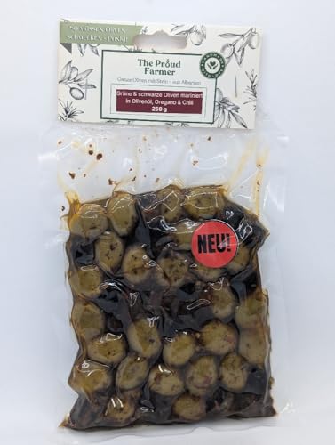 REGIONALA24 –Premium Albanische grüne und schwarze Oliven mariniert in Olivenöl, Oregano & Chili Handmade Manufaktur Albanien REGIONALA24 –Premium Albanische grüne und schwarze Oliven mariniert in Olivenöl, Oregano & Chili Handmade Manufaktur Albanien von REGIONALA