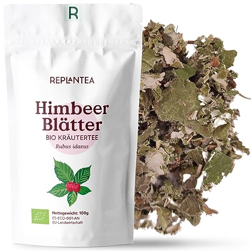 Himbeerblättertee BIO-Kräutertee 100G | Geburtsvorbereitungstee Himbeerblätter Tee Schwangerschaft, 100% naturlich ohne Zusatzstoffe REPLANTEA von REPLANTEA Cuidamos tu Naturaleza