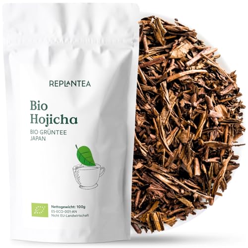 HOJICHA TEE BIO 100g (50 Tassen) | Houjicha Bio gerösteter Grüner Tee aus Japan REPLANTEA von REPLANTEA Cuidamos tu Naturaleza