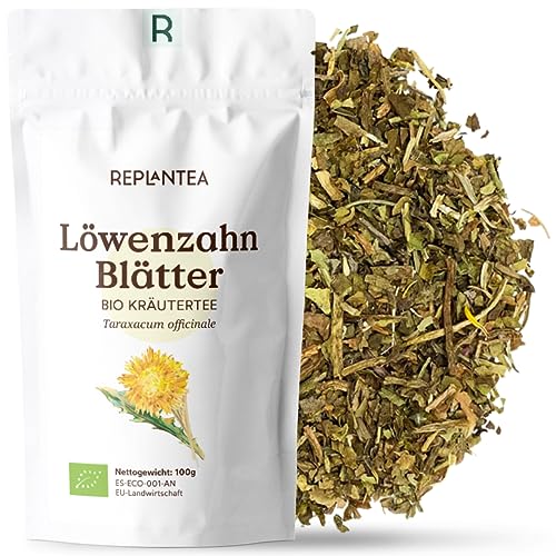 Löwenzahntee Bio 100g (50 Tassen) | Löwenzahnblätter Lose, getrocknet und geschnitten REPLANTEA von REPLANTEA Cuidamos tu Naturaleza