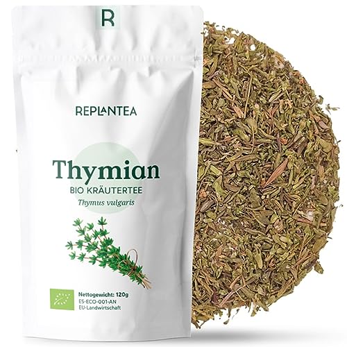 Bio Thymian Tee 120g (+60 Tassen) | Thymian geschnitten, getrocknet und gerebelt als Gewürz oder Tee REPLANTEA von REPLANTEA Cuidamos tu Naturaleza