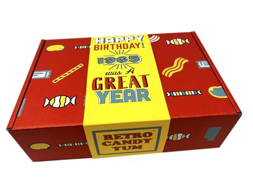 RETRO CANDY YUM Nostalgische Bonbon-Geschenkkorb-Sortiment aus der Kindheit für 59 Jahre alte Frau oder Mann, geboren 1965 Jr RETRO CANDY YUM Nostalgische Bonbon-Geschenkkorb-Sortiment aus der Kindheit für 59 Jahre alte Frau oder Mann, geboren 1965 Jr von RETRO CANDY YUM