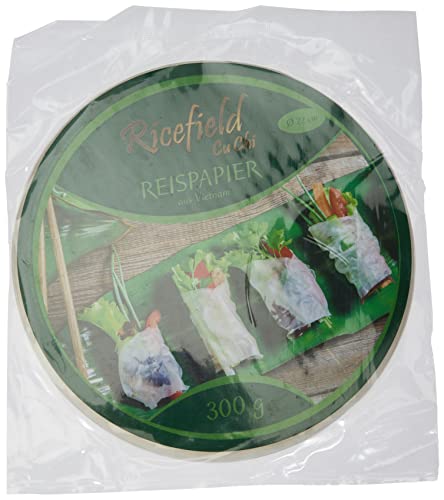 Ricefield Reispapier, rund, 22 cm (300 g Packung) von RICEFIELD