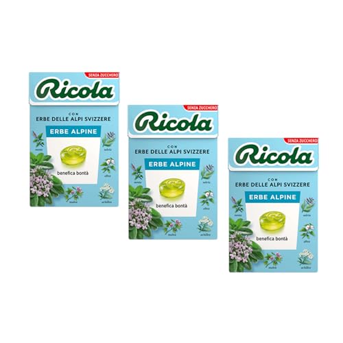 Ricola® | Alpenkräuter-Bonbons | Zuckerfreie Kräuterbonbons - 3 x 50 Gr von Ricola